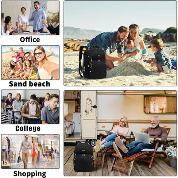 Insulated Cooler Backpack,Double Deck Leakproof Cooler Bag, Insulated Backpack - Picture 6 of 7